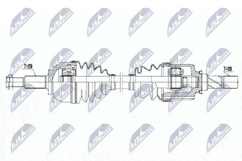 NTY NPWPL057 ПОЛУОСЬ OPEL VIVARO B 1.6CDTI