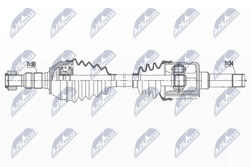 NPW-PL-107 ПОЛУОСЬ OPEL INSIGNIA 4X4