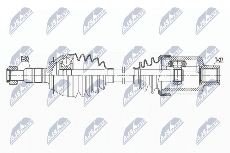 NPW-PL-115 ПОЛУОСЬ OPEL INSIGNIA B