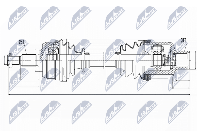 NPW-RE-054 Полуось: DACIA DUSTER 10 