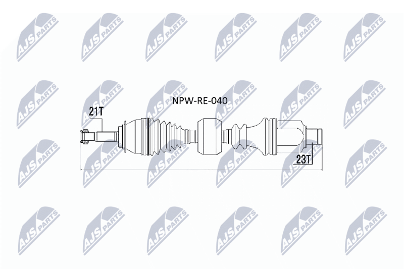 NPW-RE-040 ПОЛУОСЬ DACIA LOGAN