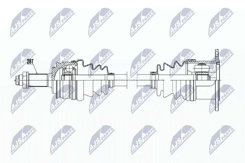 NTY NPWSU021 Полуось правая Suzuki Grand