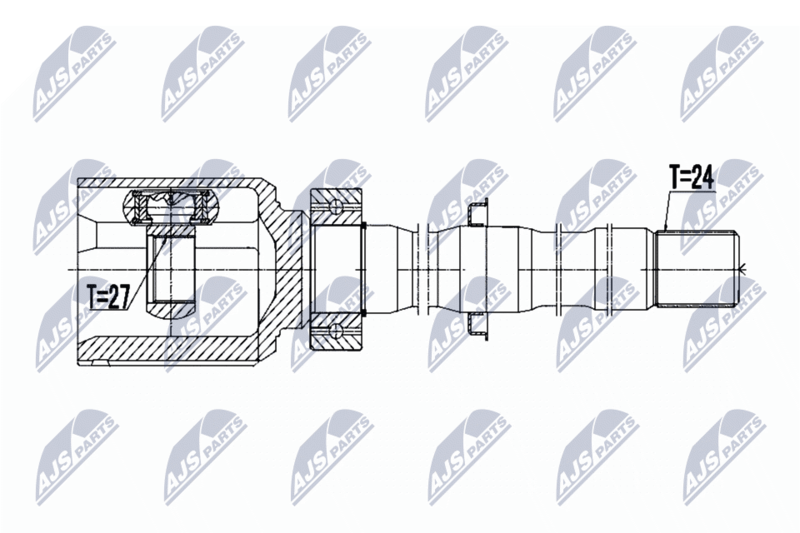NTY NPWTY036 ШРУС TOYOTA RAV-4 /ATM,LHD/