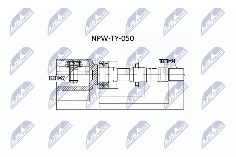 NTY NPWTY050 Шарнир равных угловых