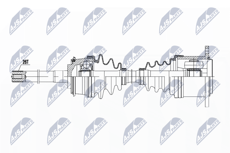 NPW-TY-083 ПОЛУОСЬ TOYOTA 4WD HILUX