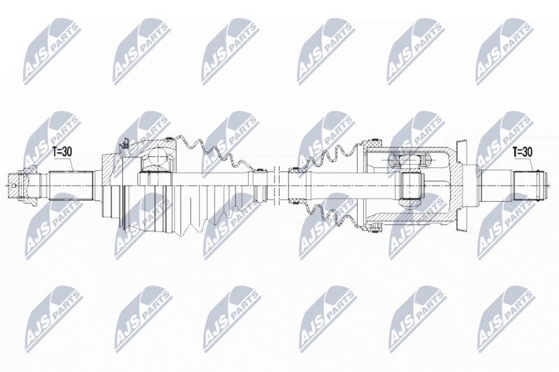 NPW-TY-121 ПОЛУОСЬ TOYOTA HI LUX 4WD 15 