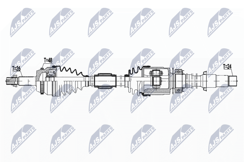 NPW-TY-173 Полуось приводная