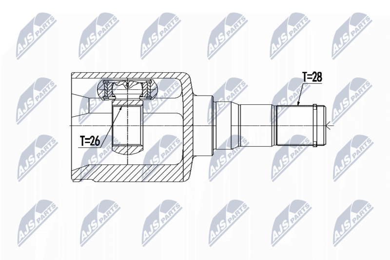 NPW-VV-070 ШРУС НАРУЖНЫЙ VOLVO 2.0T,2.0T5