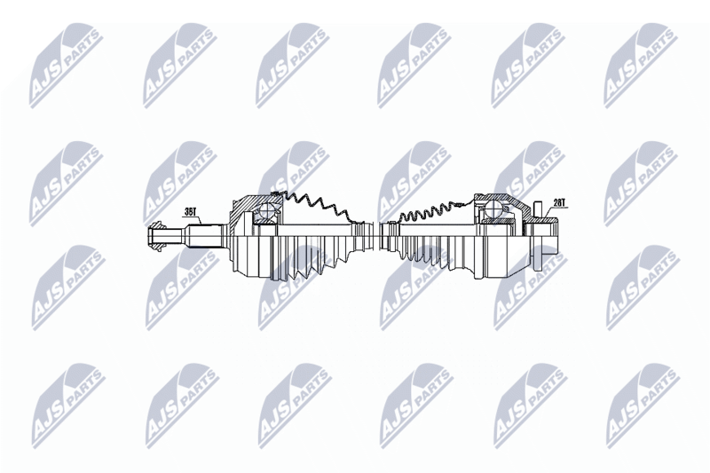 NTY NPWVW046 Полуось VW T5 10-06.13