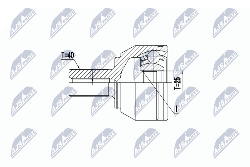 NPZ-VV-022 ШРУС НАРУЖНЫЙ VOLVO S60/V60