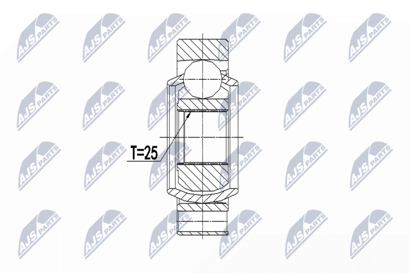 NTY NPWBM068 ШРУС ПРИВОДНОГО ВАЛА BMW X1
