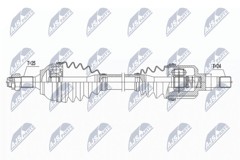 NPW-CT-109 ПОЛУОСЬ CITROEN C3 II AIRCROSS