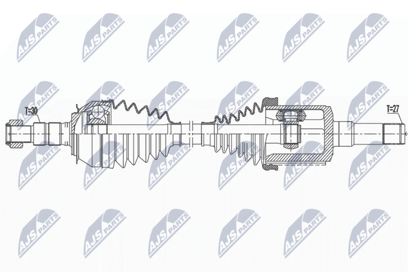 NPW-DW-047 Полуось CHEVROLET ORLANDO