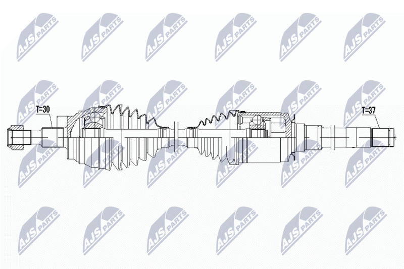 NTY NPWME052 ПОЛУОСЬ MERCEDES R W251 05-