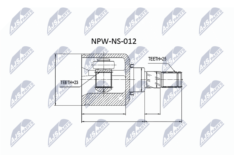 NPW-NS-012 ШРУС НАРУЖНЫЙ NISSAN ALMERA
