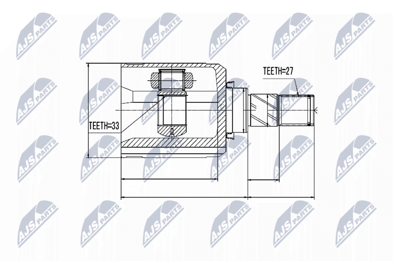NPW-NS-032 ШРУС НАРУЖНЫЙ NISSAN QASHQAI