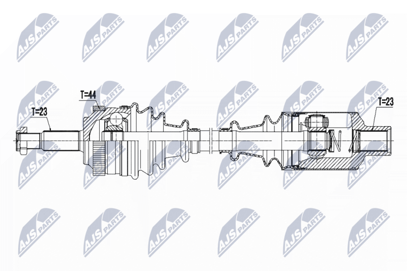 NTY NPWRE111 ПОЛУОСЬ RENAULT SCENIC RX4