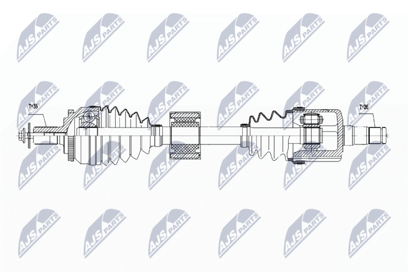 NPW-VV-037 ПОЛУОСЬ VOLVO S80