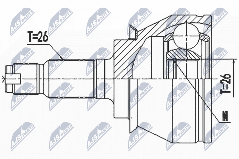NTY NPZBM020 ШРУС MINI R56/R57R58/R59