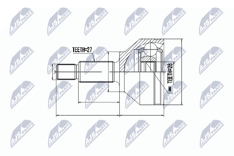 NTY NPZFR030 ШРУС НАРУЖНЫЙ FORD MONDEO III