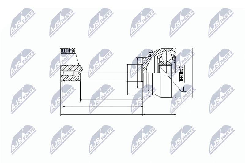 NPZ-MS-016 ШРУС НАРУЖНЫЙ MITSUBISHI L200