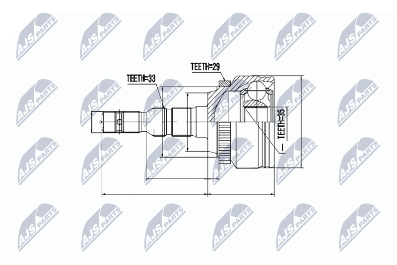 NPZ-PL-024 ШРУС НАРУЖНЫЙ OPEL VECTRA B