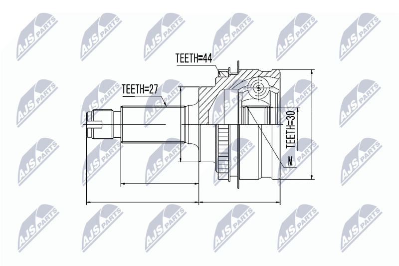 NTY NPZSB013 Шарнирный комплект, приводной
