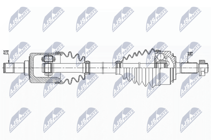 NTY NPWHD085 Полуось: HONDA CR-V