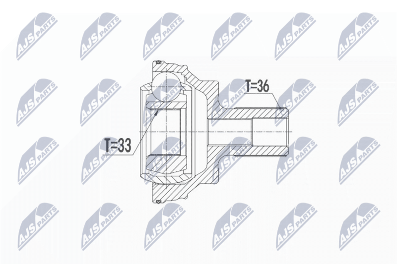 NPZ-VW-047 ШРУС VW 4MOTION PASS 14 ,