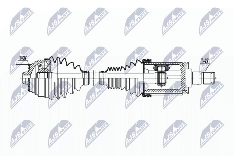 NTY NPWBM177 ПОЛУОСЬ BMW 5 F90/G30/G31