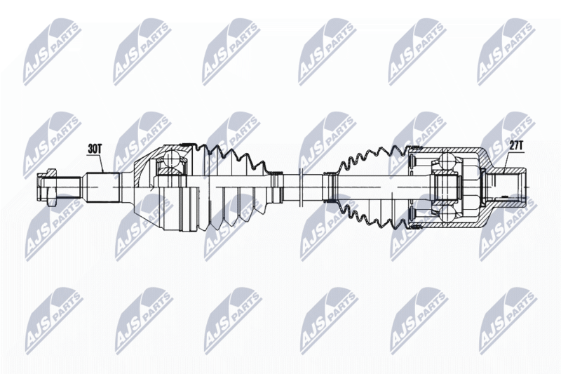 NPW-PL-144 Полуось: OPEL ANTARA 06 ,