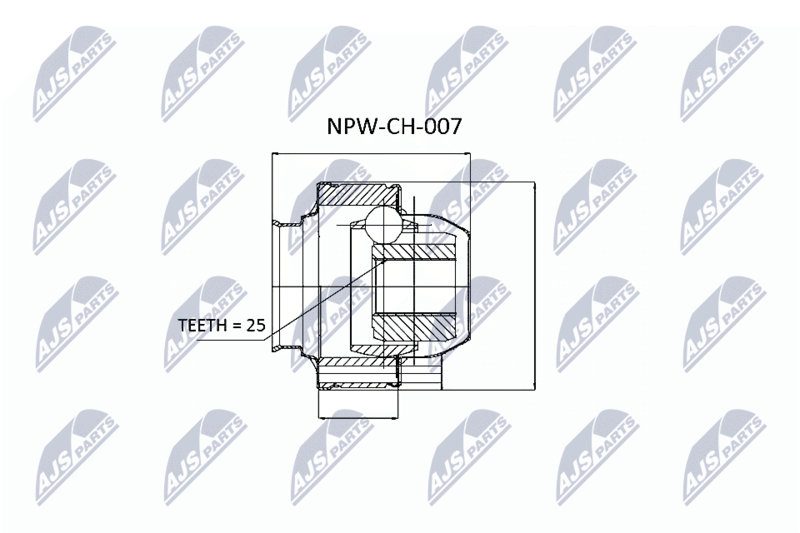 NPW-CH-007 Шрус переднего кардана