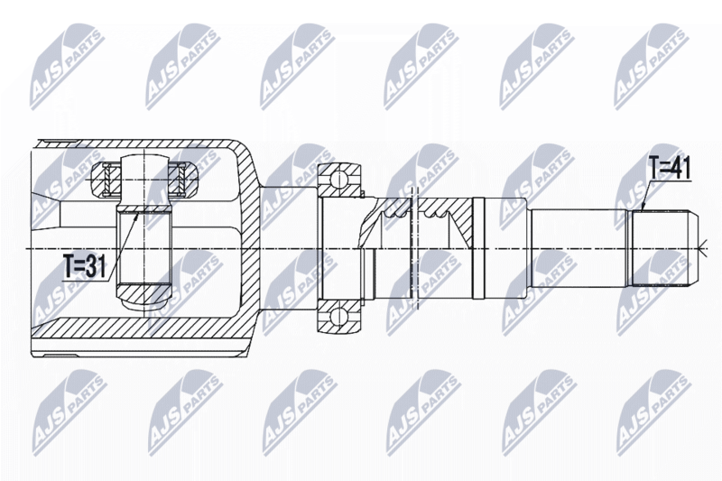 NPW-FR-059 Шарнир равных угловых