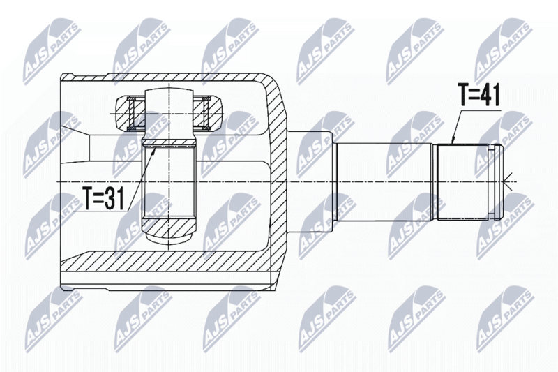 NPW-FR-061 ШРУС НАРУЖНЫЙ FORD TRANSIT 06 