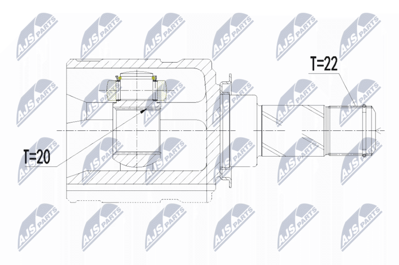NPW-PL-051 ШРУС OPEL CORSA D 1.0,1.2