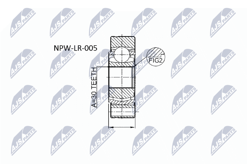 NPW-LR-005 Шарнир равных угловых