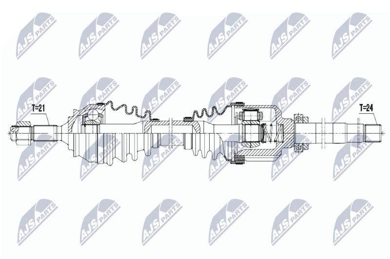 NPW-CT-057 ПОЛУОСЬ, CITROEN C ELYSEE