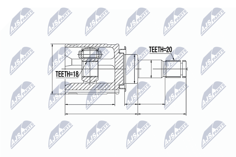NPW-TY-052 ШРУС НАРУЖНЫЙ TOYOTA RAV 4