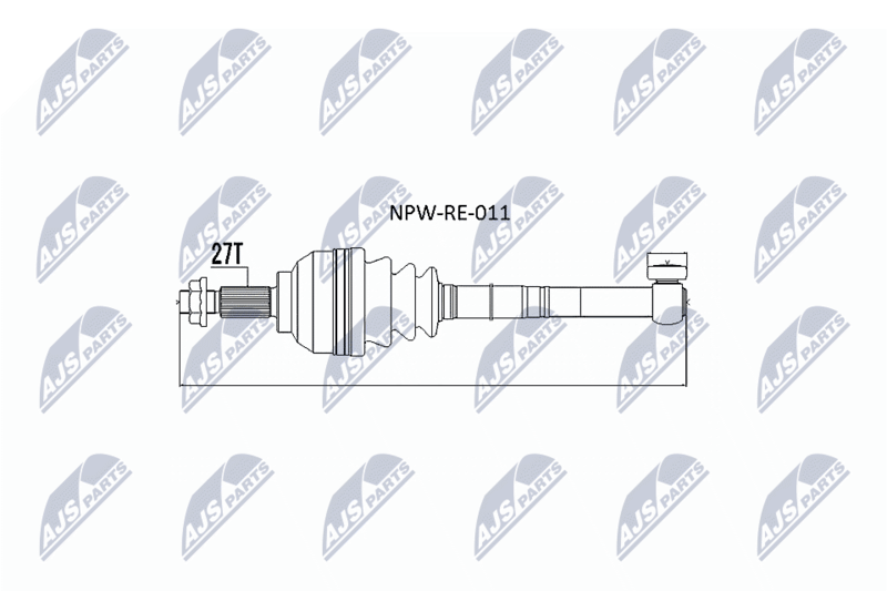 NTY NPWRE011 Приводной вал