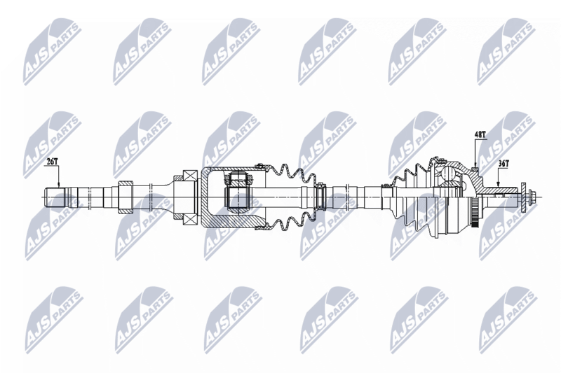 NTY NPWVV129 Вал приводной