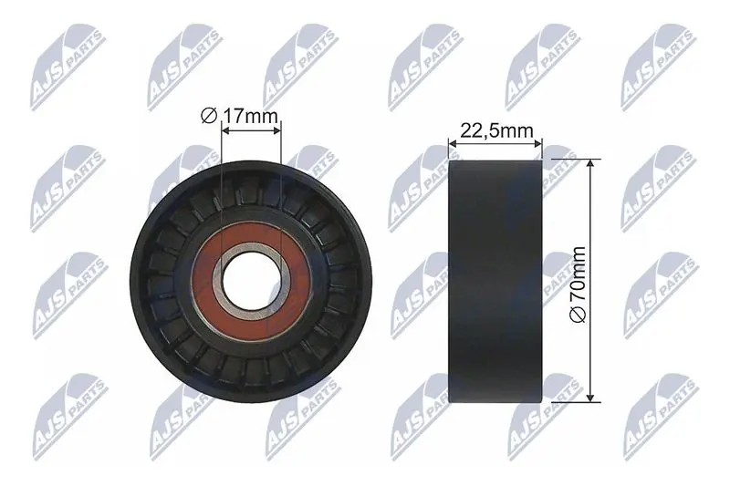 NTY RNKME006 Ролик MERCEDES A (W168), A