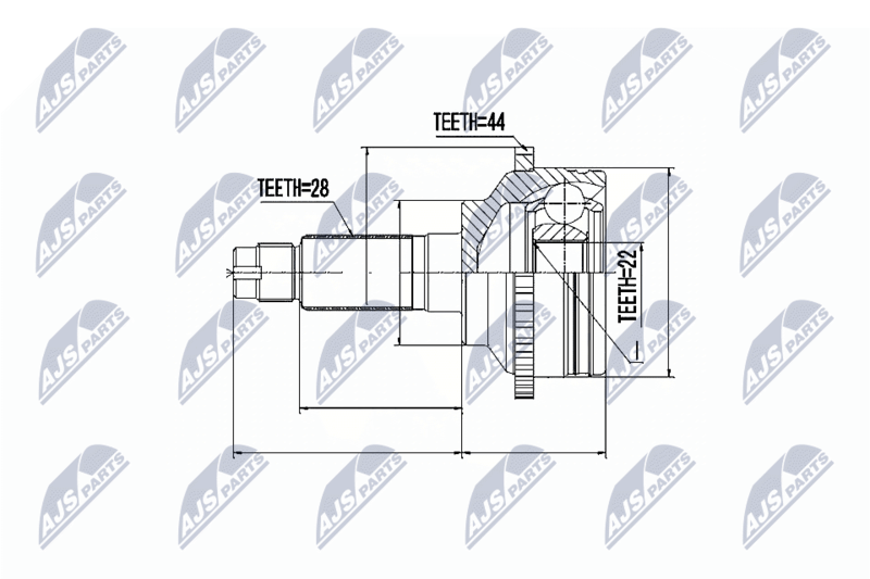 NPZ-MZ-031 Шарнирный комплект, приводной