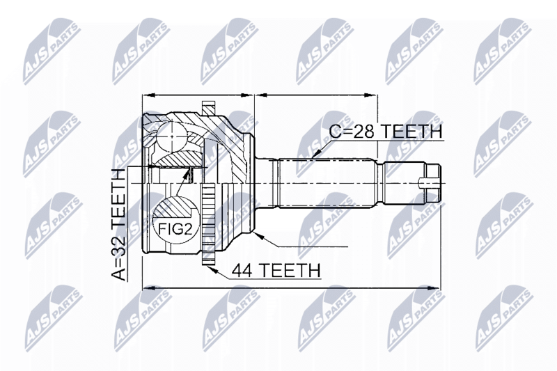 NPZ-MZ-052 ШРУС НАРУЖНЫЙ MAZDA 6 1.8, 2.0