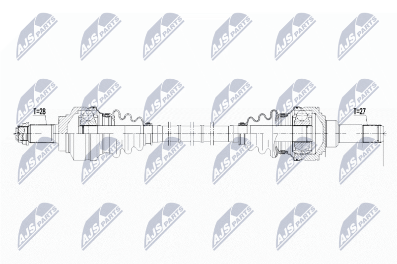 NPWBM113 Полуось BMW 318D,320D F3 12 ,