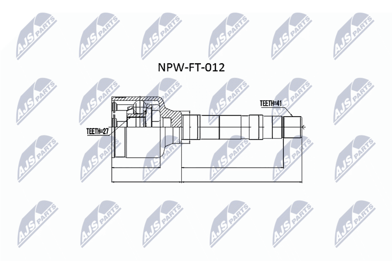 NPW-FT-012 Шарнирный комплект, приводной