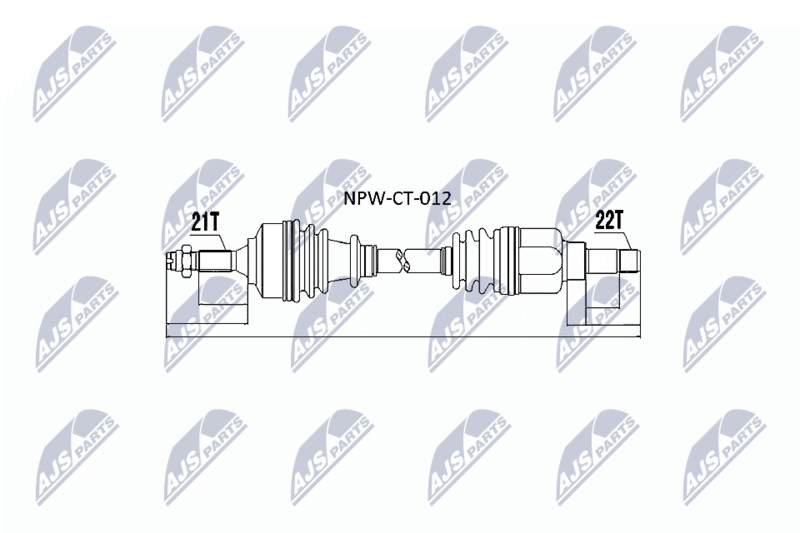 NTY NPWCT012 Приводной вал