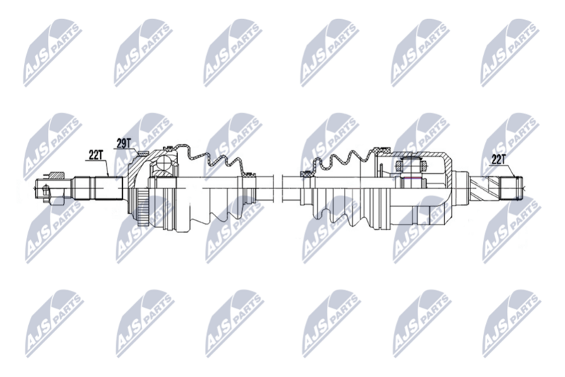 NTY NPWPL163 Drive Shaft