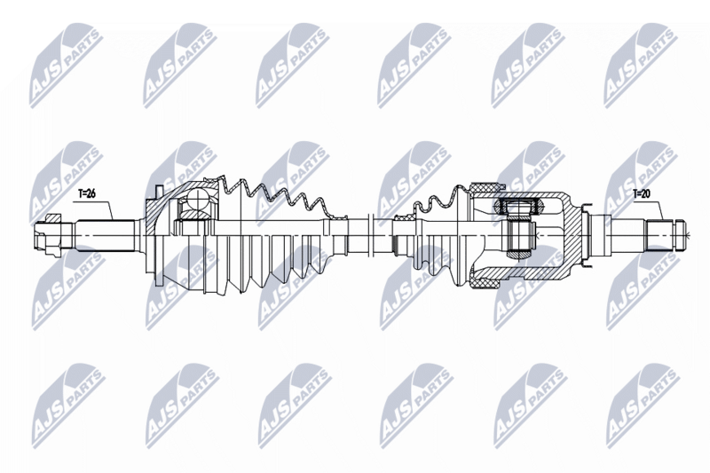 NTY NPWTY200 Drive Shaft