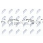 NPWRE075 Полуось рено talisman 1.6 dci