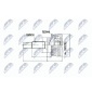 NPZTY080 NTY ШРУС НАРУЖНЫЙ TOYOTA YARIS FR